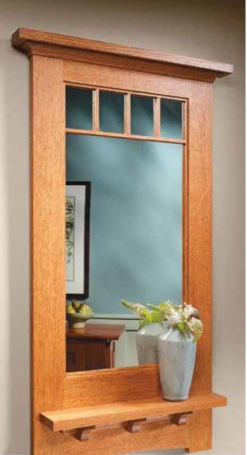 Craftsman Style Wall Mirror | Woodsmith Plans | Pinterest Within Mission Style Wall Mirrors (View 1 of 15)
