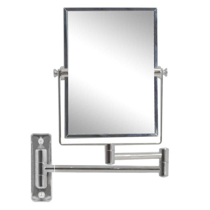 Crafty Ideas Bathroom Mirrors Chrome Design 2017 Frame Rectangle With Swivel Wall Mirrors (View 6 of 15)