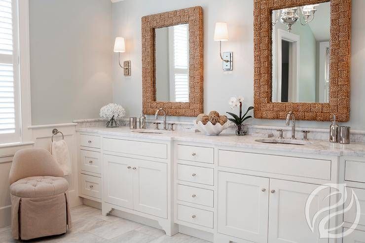 Custom Dual Vanity Design Ideas Pertaining To Custom Bathroom Vanity Mirrors (View 12 of 15)