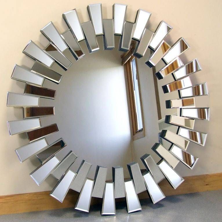 Decorations : Captivating Art Deco Venetian Round Wall Mirror With Inside Wall Mirrors With Art (Photo 12 of 15)