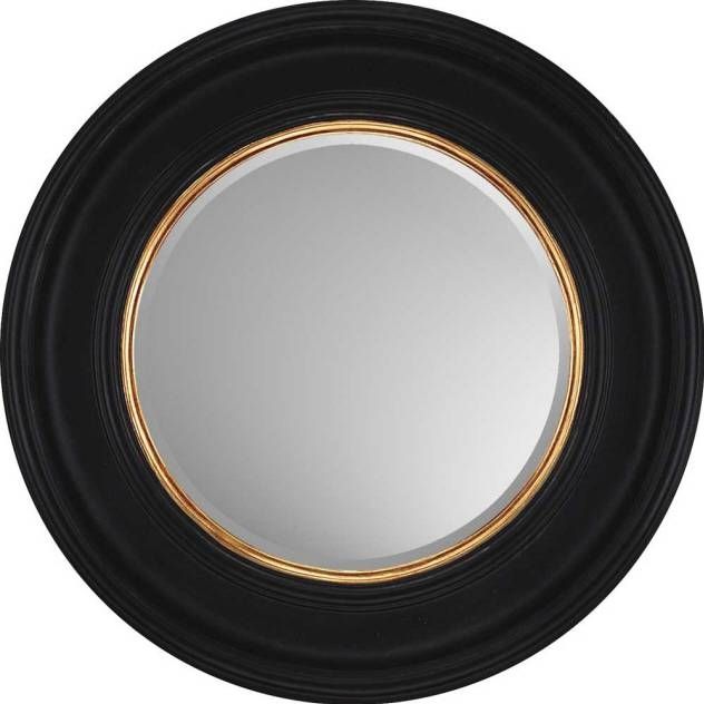 Decorative Wall Mirrorparagon:"round Black With Gold" – Mirrors With Regard To Round Black Wall Mirrors (Photo 6 of 15)