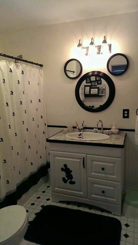 Disney Bathroom – Fun Idea For A Disney Themed Bathroom – Love The In Disney Wall Mirrors (View 9 of 15)