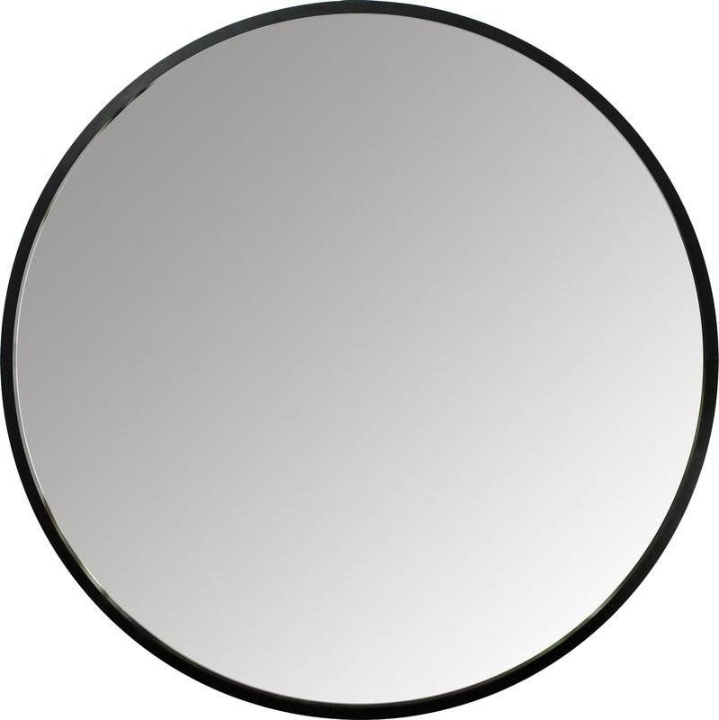 Dobson Round Oversized Wall Mirror & Reviews | Joss & Main Throughout Round Black Wall Mirrors (Photo 12 of 15)