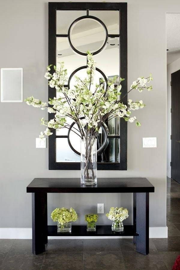Entryway Table Decor Inspiration | Glass, Foyers And House Within Entryway Wall Mirrors (Photo 9 of 15)