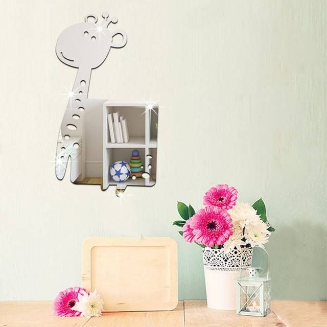 Funlife Diy Wall Stickers Environmental Protection Ps Mirror Wall Throughout Children Wall Mirrors (View 13 of 15)
