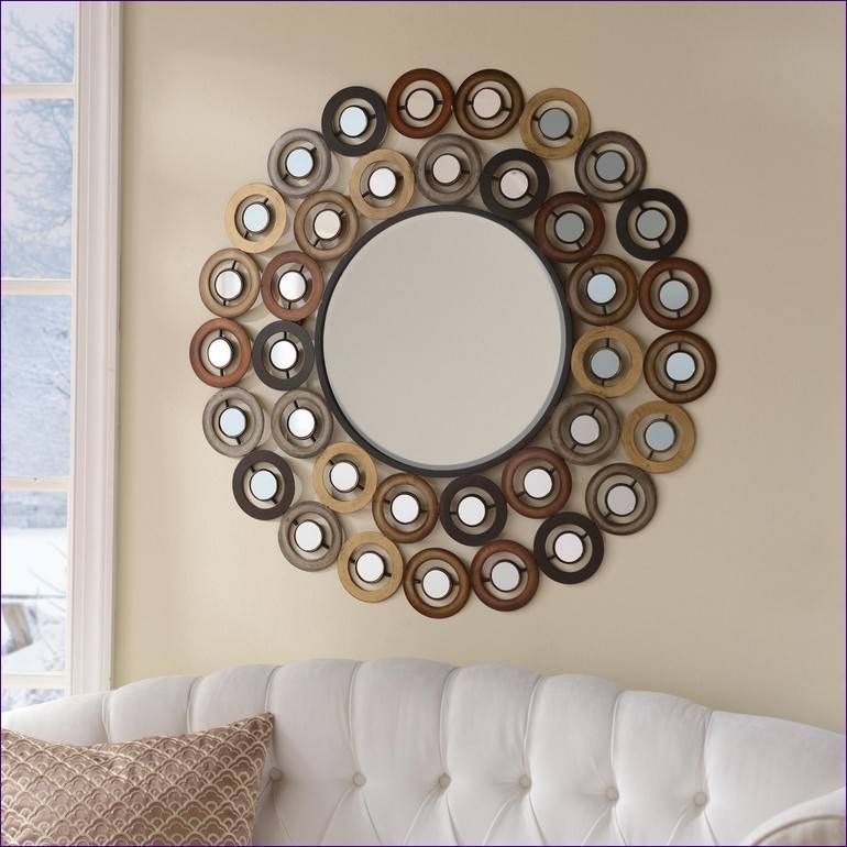Furniture : Magnificent Ceiling Hung Mirror Mini Starburst Mirror With Mini Wall Mirrors (Photo 5 of 15)