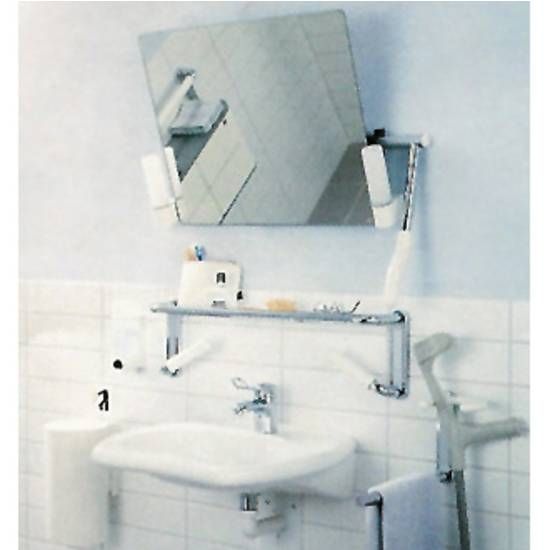 Hafele Hewi Lifesystem Adjustable Bathroom Mirrors | Kitchensource Inside Adjustable Bathroom Mirrors (Photo 2 of 15)