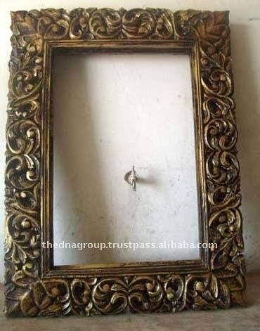 Hand Carved Decorative Wood Mirror Frame – Buy Hand Carved Regarding Decorative Wooden Mirrors (Photo 4 of 15)