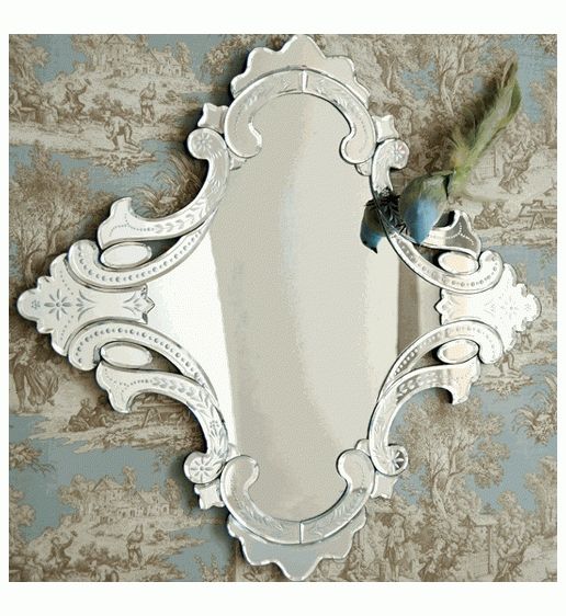 Hand Etched Glass Wall Mirrortwo's Company – Organize Inside Etched Wall Mirrors (Photo 13 of 15)