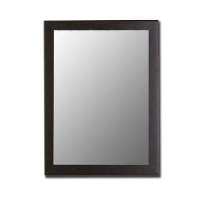 Hitchcock Butterfield Company Modern Satin Black Wall Mirror In Modern Black Wall Mirrors (Photo 14 of 15)