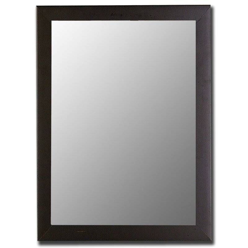 Hitchcock Butterfield Company Modern Satin Black Wall Mirror Inside Modern Black Wall Mirrors (Photo 10 of 15)