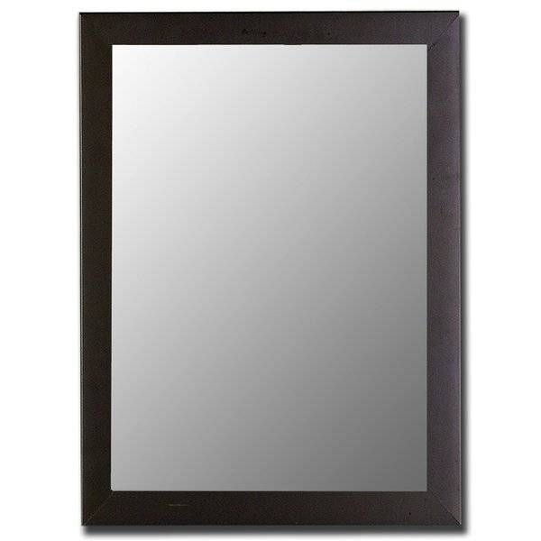 Hitchcock Butterfield Company Modern Satin Black Wall Mirror Within Black Wall Mirrors (Photo 6 of 15)