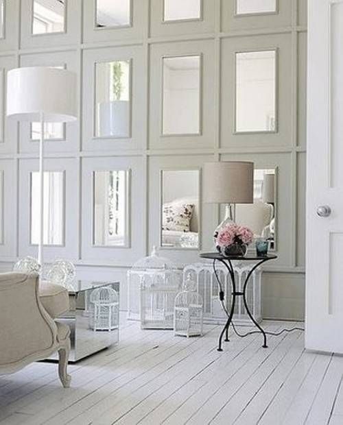 House & Home: Mirror & Glass Accents In The Home For Accent Wall Mirrors (Photo 8 of 15)