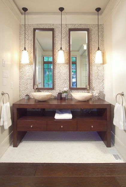 How Tall, Luxurious Mirrors Let You Lift Your Ceiling W/o Inside Tall Bathroom Mirrors (Photo 2 of 15)