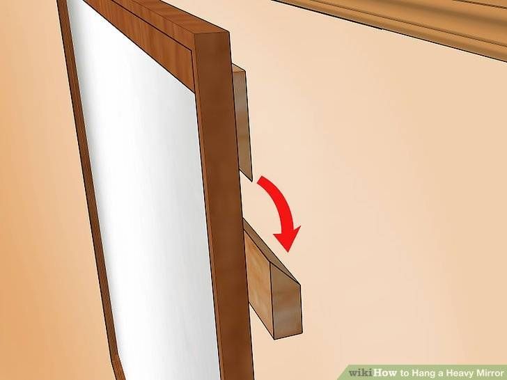 How To Hang A Heavy Mirror (with Pictures) – Wikihow In Hang Wall Mirrors (View 3 of 15)