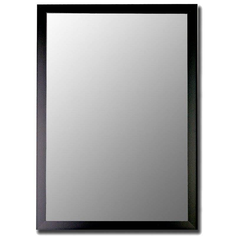 Humbert Matte Black Modern Wall Mirror & Reviews | Allmodern In Modern Black Wall Mirrors (View 5 of 15)