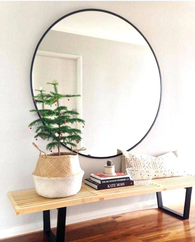 Image Of Round Mirror Wall Decor Living Extra Large Round Mirror In Ikea Round Wall Mirrors (Photo 11 of 15)