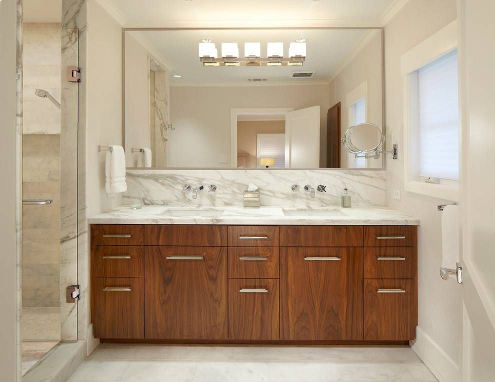 Large Bathroom Wall Mirror Bathroom Contemporary With Vanity Within Large Mirrors For Bathroom Walls (Photo 4 of 15)