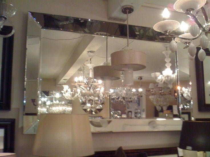 Large Quattro Venetian Glass Bevelled Mirror 205cm X 140cm With Regard To Large Beveled Wall Mirrors (Photo 3 of 15)