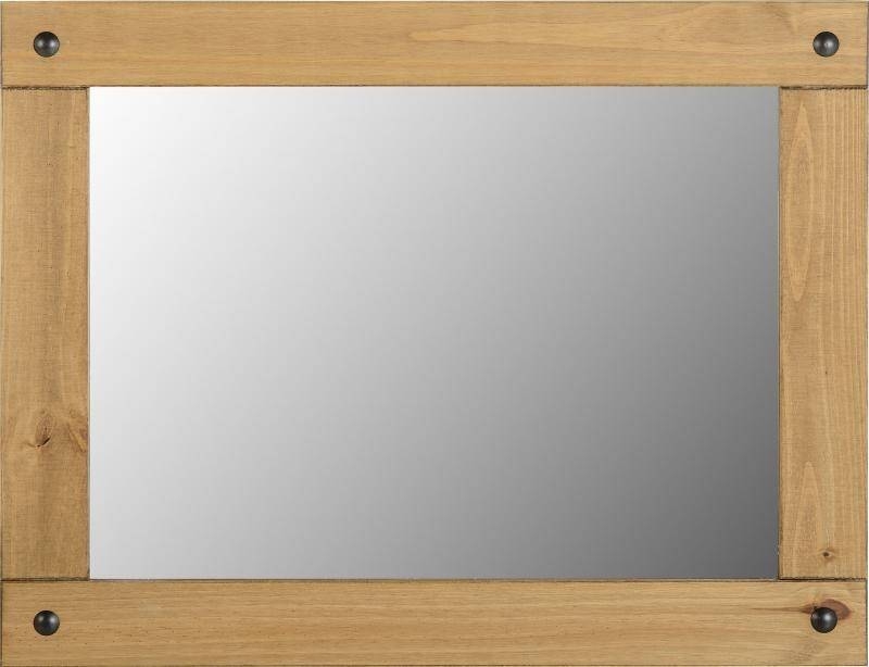 Large Wall Mirror. Yabbyou Vintage Solid Oak Large Wall Mirror In Pine Wall Mirrors (Photo 1 of 15)