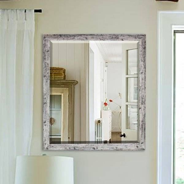 Laurel Foundry Modern Farmhouse Lagrange Rustic Weathered Throughout Accent Wall Mirrors (Photo 10 of 15)