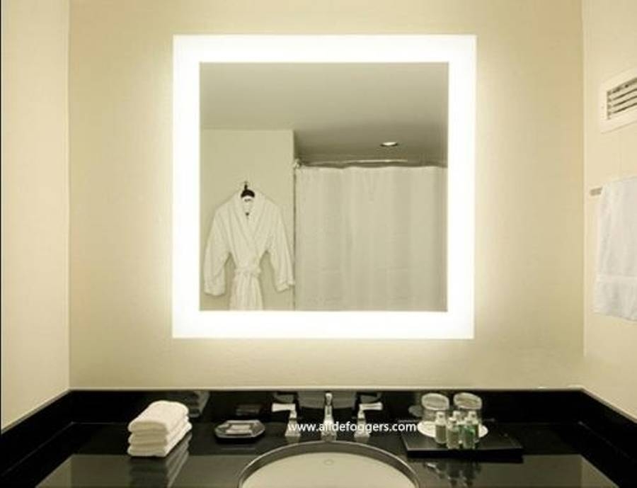 Lighted Wall Mirror For Bathroom Throughout Lighted Wall Mirrors (Photo 1 of 15)