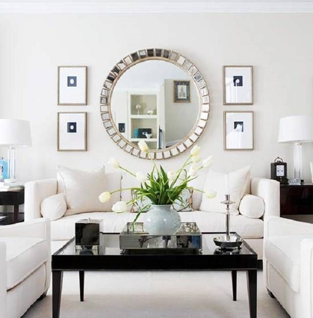Living Room Mirrors Houzz (View 15 of 15)