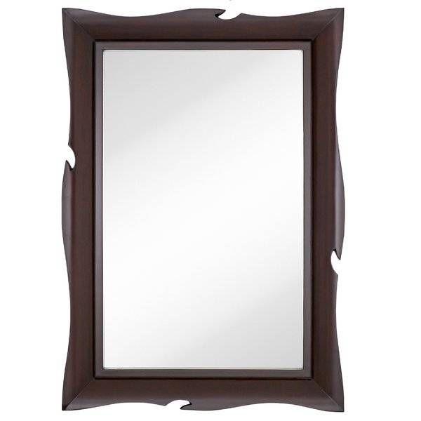 Majestic Mirror Traditional Large Scale Wall Mirror Wavy Wenge Pertaining To Wavy Wall Mirrors (View 12 of 15)