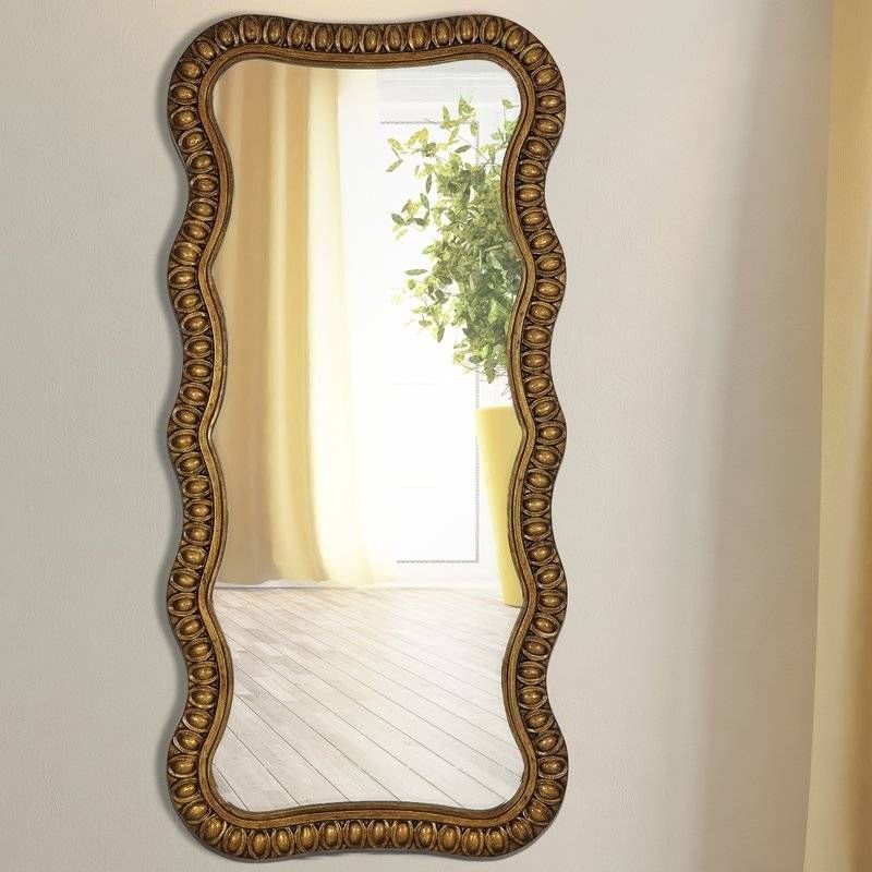 Majestic Mirror Wavy Beveled Glass Framed Wall Mirror & Reviews Inside Wavy Wall Mirrors (Photo 10 of 15)