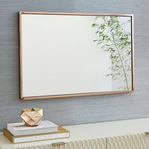 Metal Framed Wall Mirror | West Elm In Metal Framed Wall Mirrors (Photo 4 of 15)