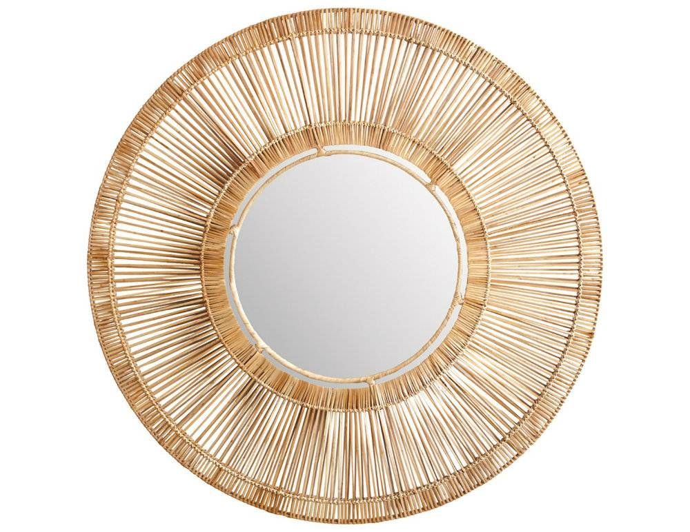 Micro Trend: Decorating With Oversized Mirrors Within Rattan Wall Mirrors (Photo 10 of 15)
