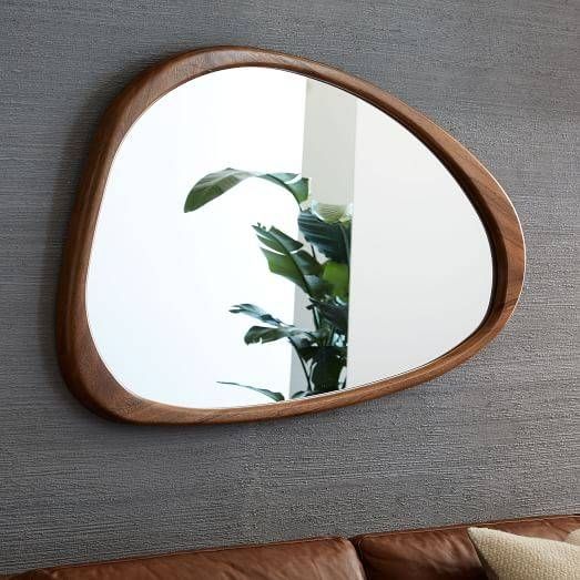 Mid Century Asymmetrical Wall Mirror | West Elm With Regard To Mid Century Wall Mirrors (Photo 1 of 15)