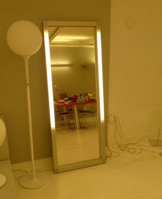 Mirror Bathroom Led Wall Mirror Bathroom Mirror With Led Light Throughout Led Wall Mirrors (Photo 2 of 15)
