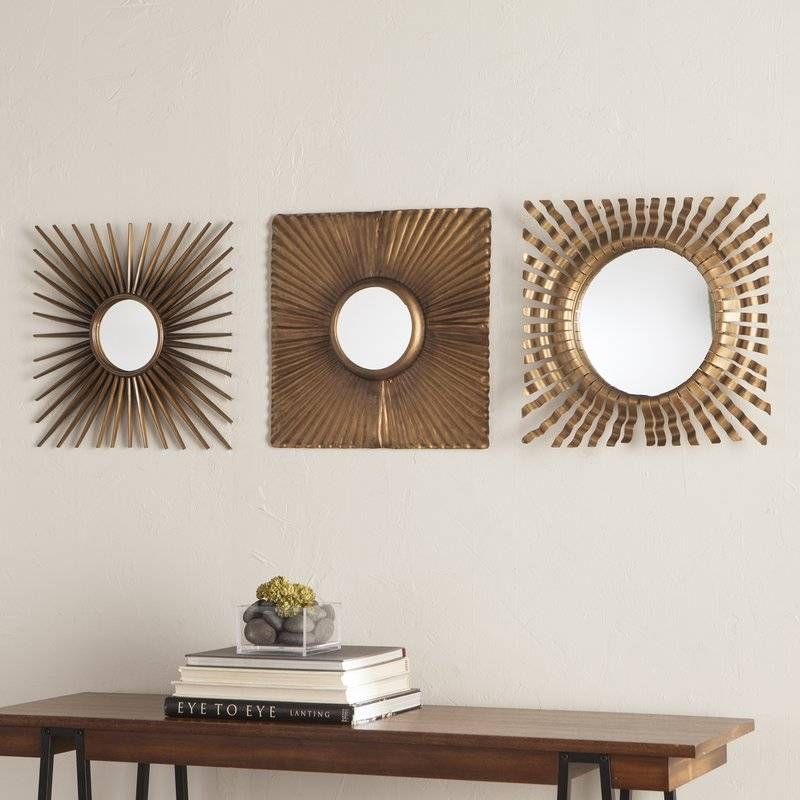 Mirror Sets You'll Love | Wayfair For Set Of Wall Mirrors (Photo 8 of 15)