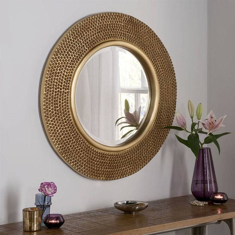 Mirrors. Marvellous Vanity Wall Mirror: Vanity Wall Mirror Vanity For Small Gold Wall Mirrors (Photo 10 of 15)