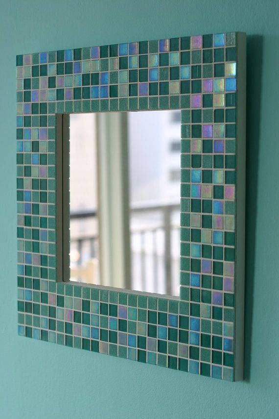 Mirrors. Stunning Mosaic Bathroom Mirror: Mosaic Bathroom Mirror Throughout Mosaic Framed Wall Mirrors (Photo 9 of 15)