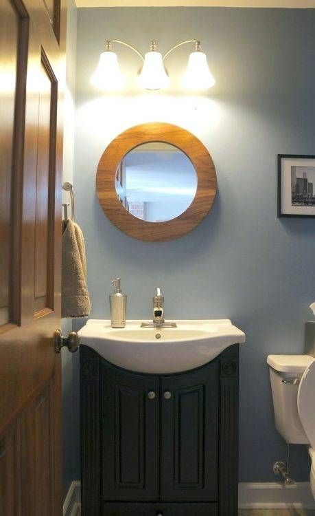 Mirrors : Walnut Round Mirror 31 Seattle Oval Tilting Mirror Heals Within Seattle Custom Mirrors (Photo 10 of 15)