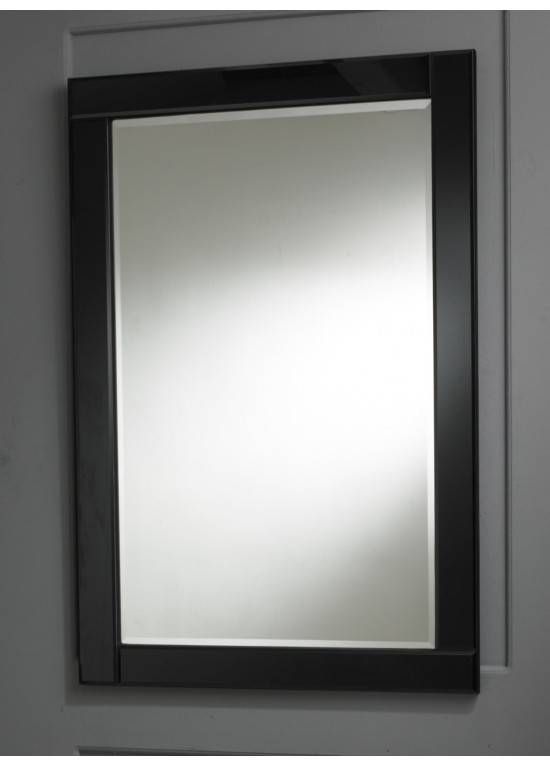 Modern Art Deco Black Bordered Wall Mirror | Totalmirrors – Uk's Regarding Modern Black Wall Mirrors (Photo 8 of 15)