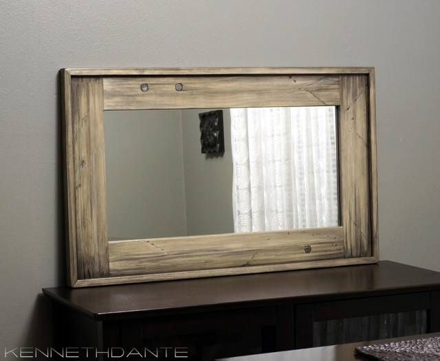 Modest Decoration Wood Framed Wall Mirrors Pretty Ideas Wood Inside Rustic Wood Wall Mirrors (Photo 4 of 15)