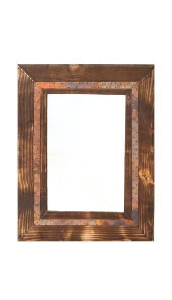Natural Beech Wood Framed Mirror With Copper Throughout Beech Wood Framed Mirrors (View 15 of 15)