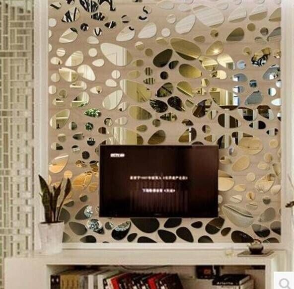 New Design New Style 3d Stone Oval Acrylic Mirror Wall Sticker Within Acrylic Wall Mirrors Stickers (Photo 7 of 15)