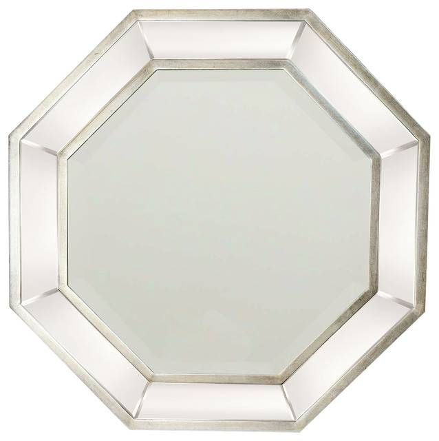Octagon Wall Mirror, Silver – Transitional – Wall Mirrors – With Octagon Wall Mirrors (Photo 7 of 15)