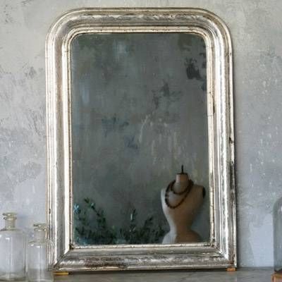 One Of A Kind Antique Mirror Louis Phillipe Silver Leaf | {vintage With Regard To Silver Leaf Wall Mirrors (View 10 of 15)