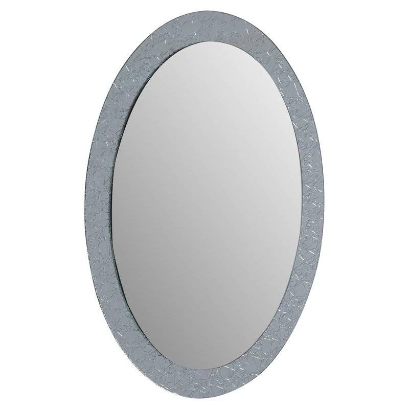 Oval Crystal Wall Mirror & Reviews | Allmodern With Regard To Crystal Wall Mirrors (Photo 4 of 15)
