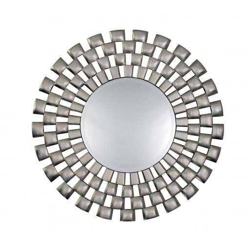 Perfect Ideas Wall Mirror Round Bold Idea Laviana Silver Round Pertaining To Round Silver Wall Mirrors (View 13 of 15)