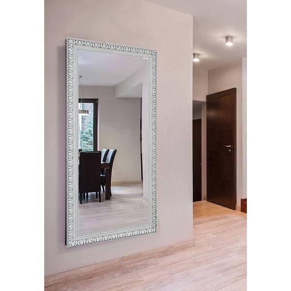 Rayne Extra Large French Victorian White Wall/ Vanity Mirror Pertaining To Large White Wall Mirrors (Photo 8 of 15)