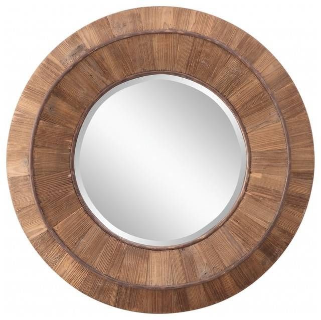 Round Wood Framed Mirrors – Round Designs In Round Wood Wall Mirrors (Photo 15 of 15)