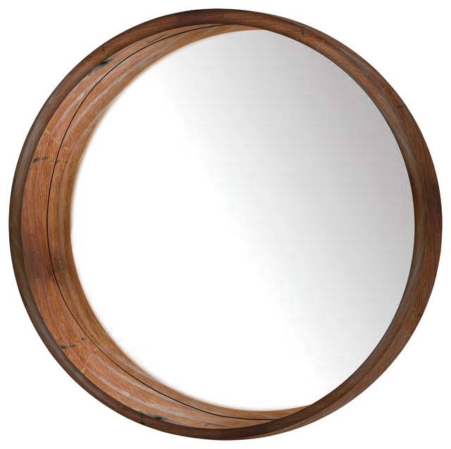 15 Best Round Wood Wall Mirrors   Round Wooden Wall Mirror Rustic Wall Mirrors Ptm Images Pertaining To Round Wood Wall Mirrors 