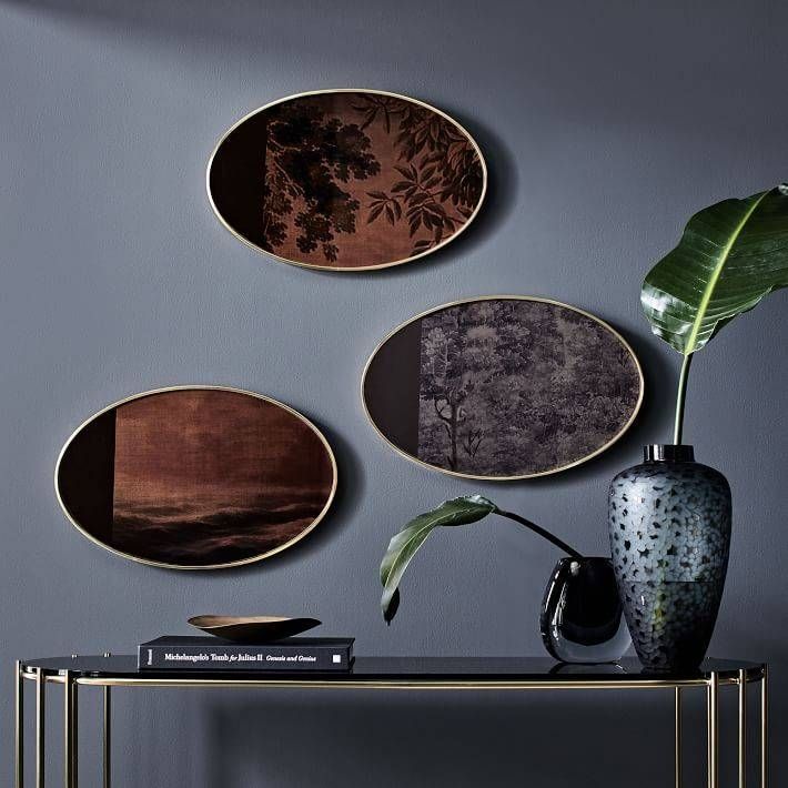 Scenery Wall Mirrors – Small Oval | West Elm Pertaining To Small Oval Wall Mirrors (View 15 of 15)
