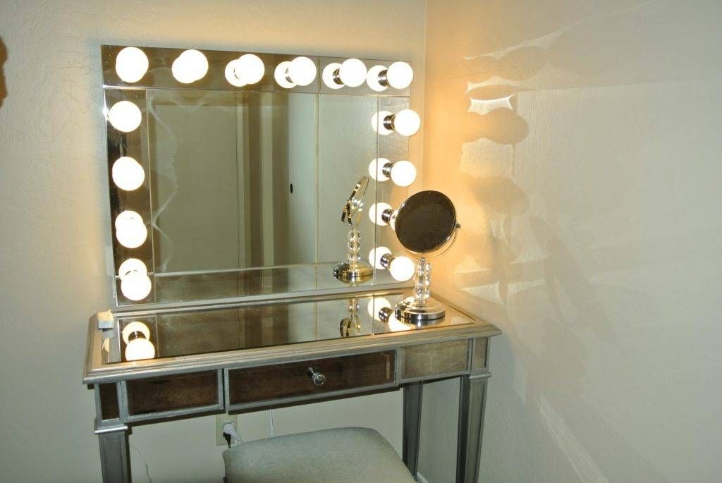 See Yourself Clearly Lighted Makeup Mirrors Blake Lockwood Medium Within Make Up Wall Mirrors (Photo 1 of 15)